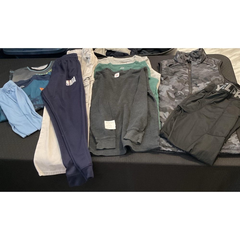 Mixed Brands Outfit Winter Lot Boys 10-12 Winter Camo Vest Pants Shirts 11 Pc